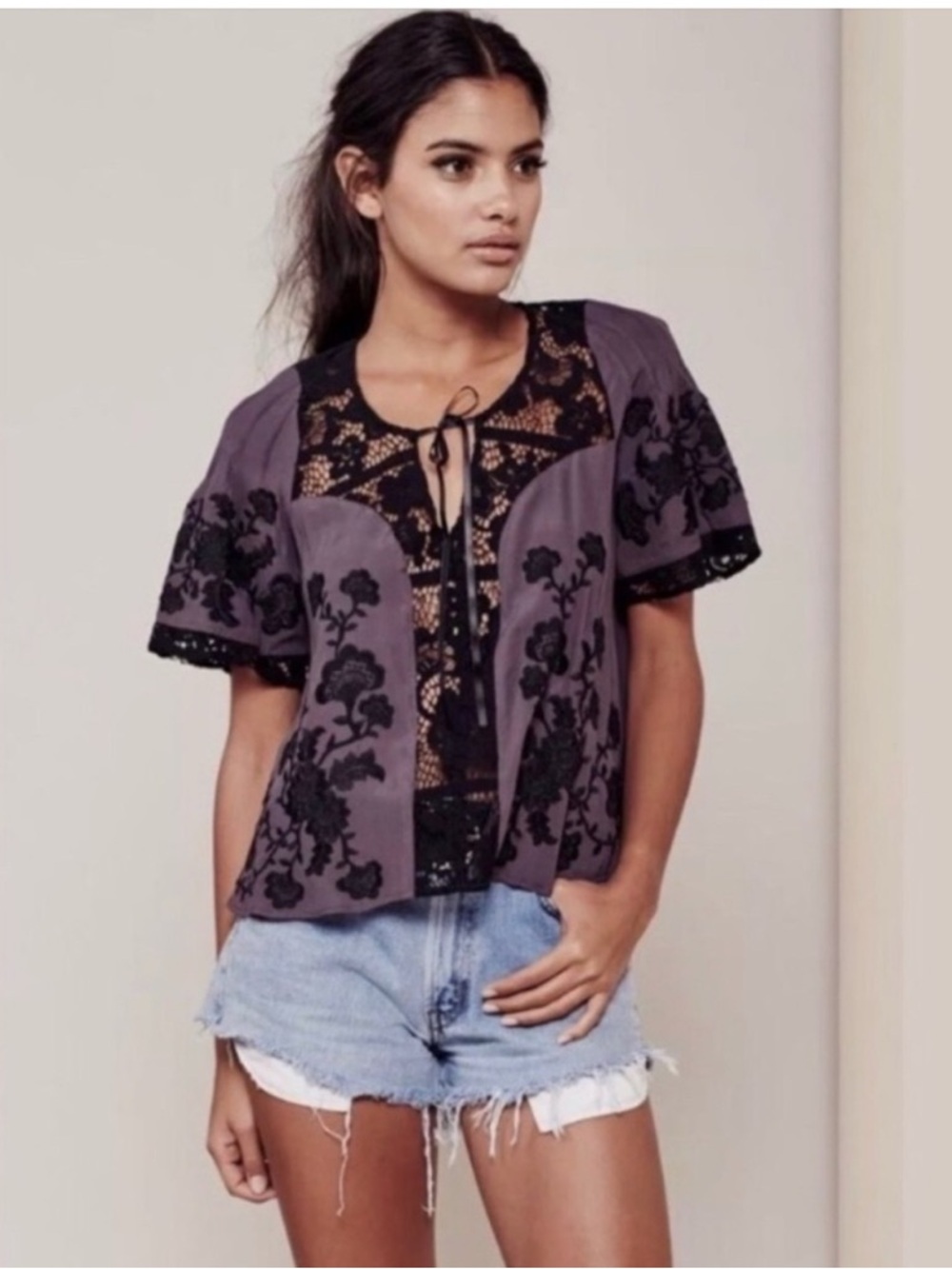 For Love and Lemons Isabella Lace top M
